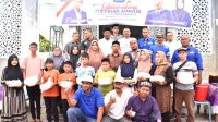 Rayakan Hari Jadi ke-22 Partai Demokrat, DPC Demokrat Bireuen Santuni Anak Yatim dan Resmikan Jalan Lorong Mushalla di Dusun Geudong Teungoh Pulo Ara