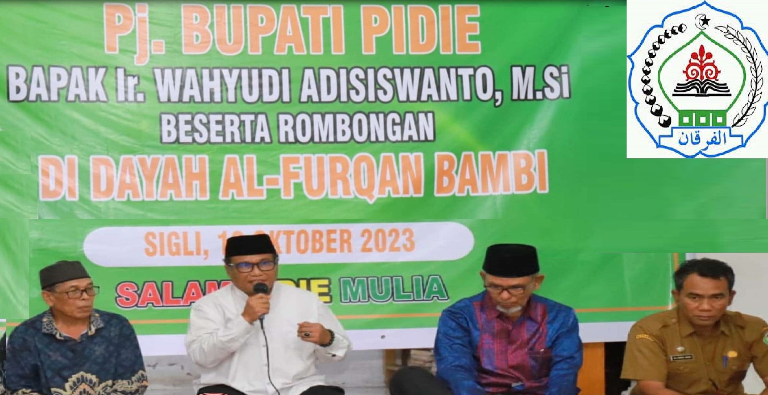 PJ Bupati Pidie: Masa Depan Cerah Terpancar di Wajah Santri Santriwati Dayah Al-Furqan Bambi