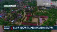 Pantauan Udara Banjir Rendam Aceh Utara