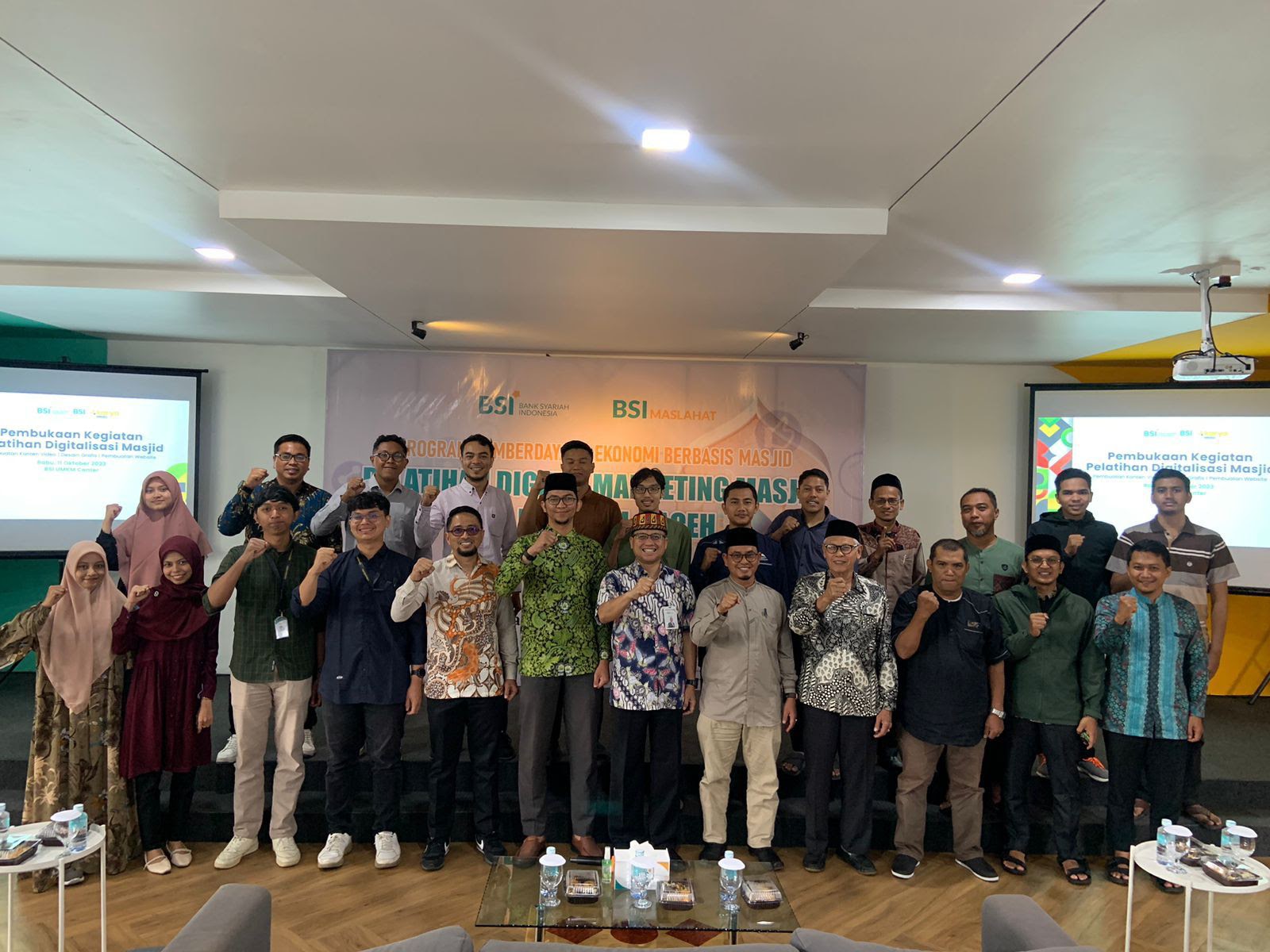 BSI Berkomitmen Jadi Sahabat Spiritual, Pelatihan Digital Marketing Bagi Masjid Di Aceh