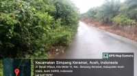 Hampir Rp 3 M’ Dana Pemeliharaan Jalan di Aceh Utara, Jalan Induk Simpang keuramat Ditumbuhi Semak Belukar