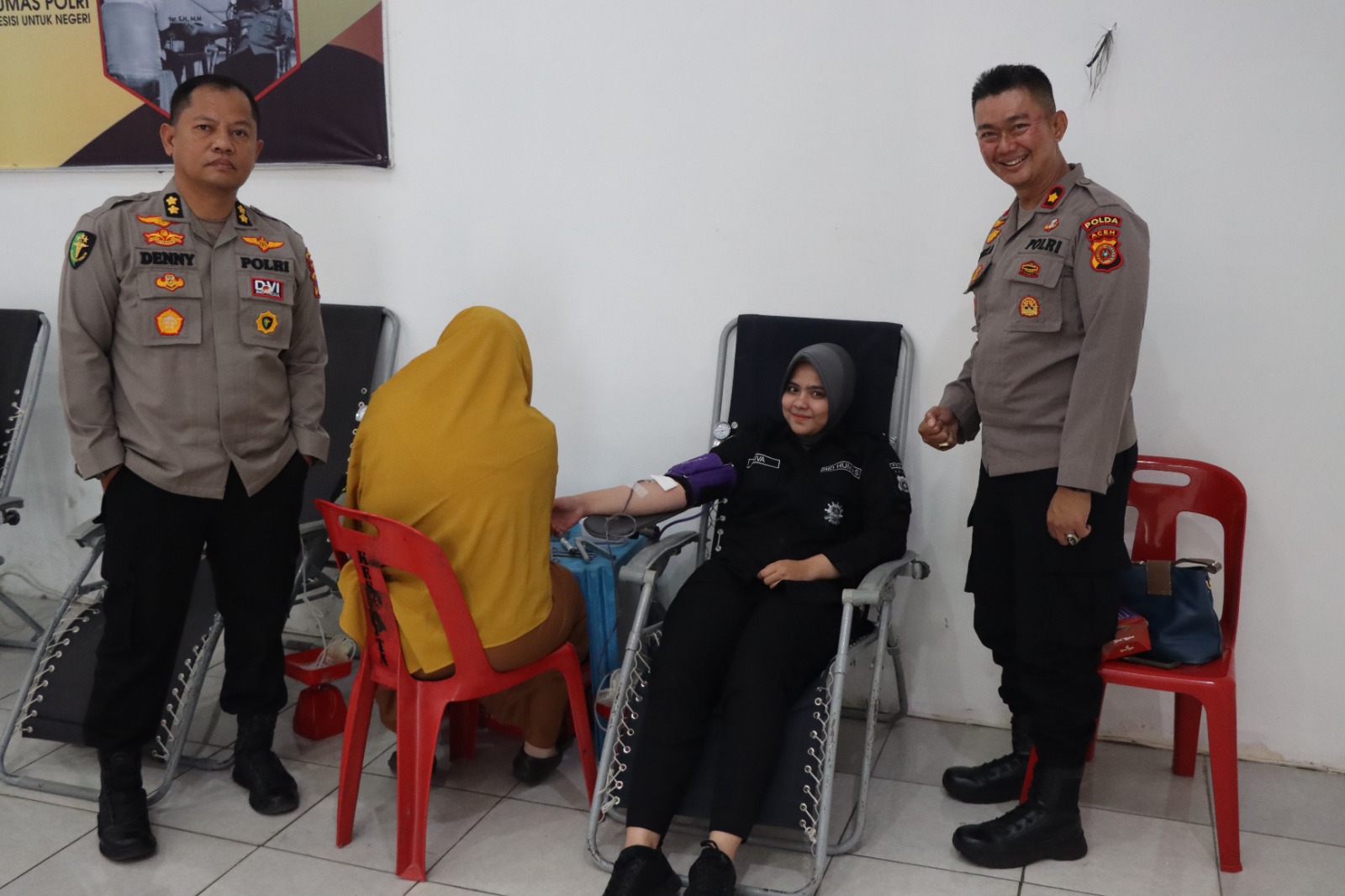 HUT Ke-72 Humas, Bidhumas Polda Aceh Gelar Donor Darah