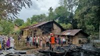 Diduga Arus Pendek, Dua Rumah di Aceh Besar Hangus Terbakar