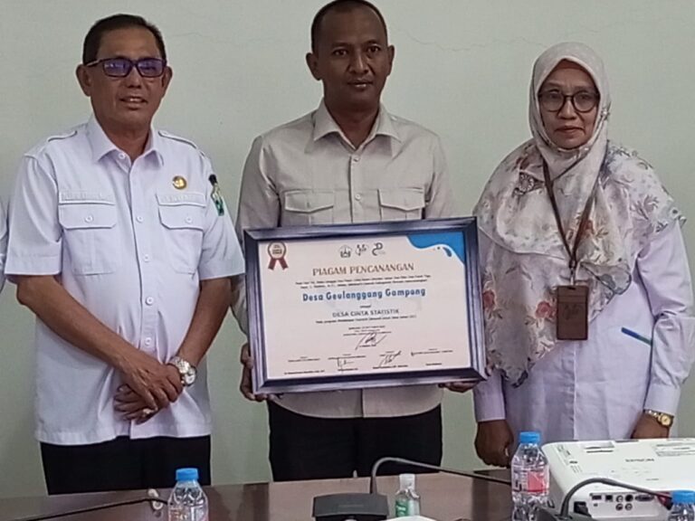 BPS Canangkan Program Pembinaan Desa Cinta Statistik Desa Geulanggang Gampong Kecamatan kota juang