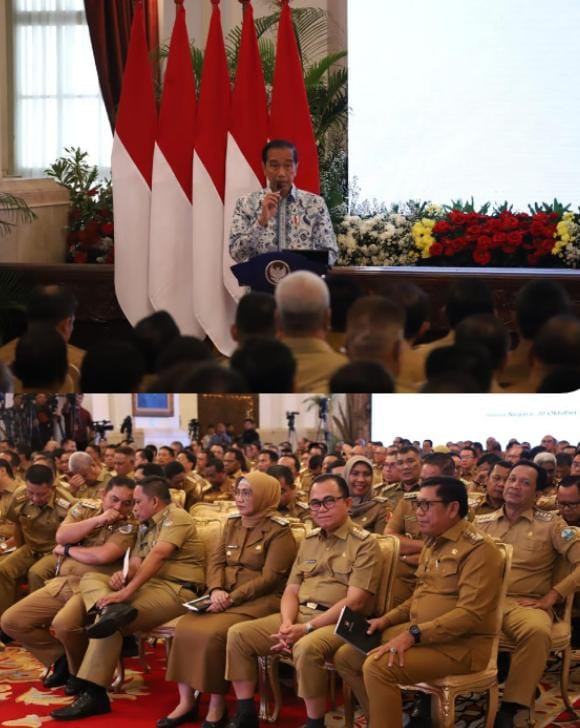 Pj Bupati Nagan Raya Hadiri Rapat Pengarahan dengan Presiden Jokowi