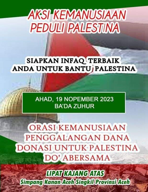 Simpang Kanan Menggelar Aksi Peduli Palestina