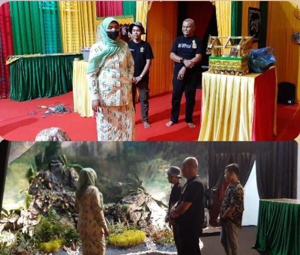 Pj Bupati Fitriany Fathas Tinjau Kesesiapan Anjungan Nagan Raya Jelang Pembukaan PKA ke-8