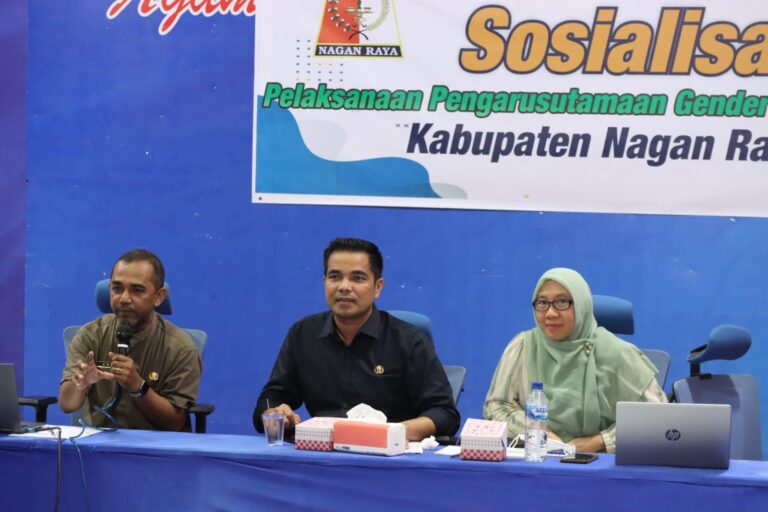 DPMGP4 Nagan Raya Mengadakan Sosialisasi Pelaksanaan PUG Dilingkup SKPK