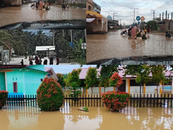 Sepeken di Guyur Hujan Deras, Nagan Raya dikepung Banjir