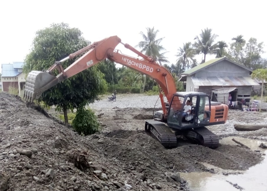 Usai Tutup Tanggul Jebol, BPBD Agara Usulkan Pembangunan Tanggul Permanen