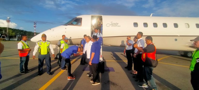 Personel Polres Lhokseumawe Lakukan Pengamanan Kunjungan Menteri Perdagangan