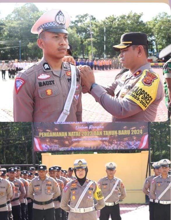 Polres Aceh Besar Laksanakan Apel Pengamanan Jelang Tahun Baru 2024