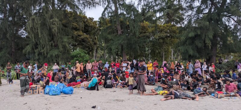 Pengungsi Rohingnya Kembali Menetap Sementara di Muara Tiga
