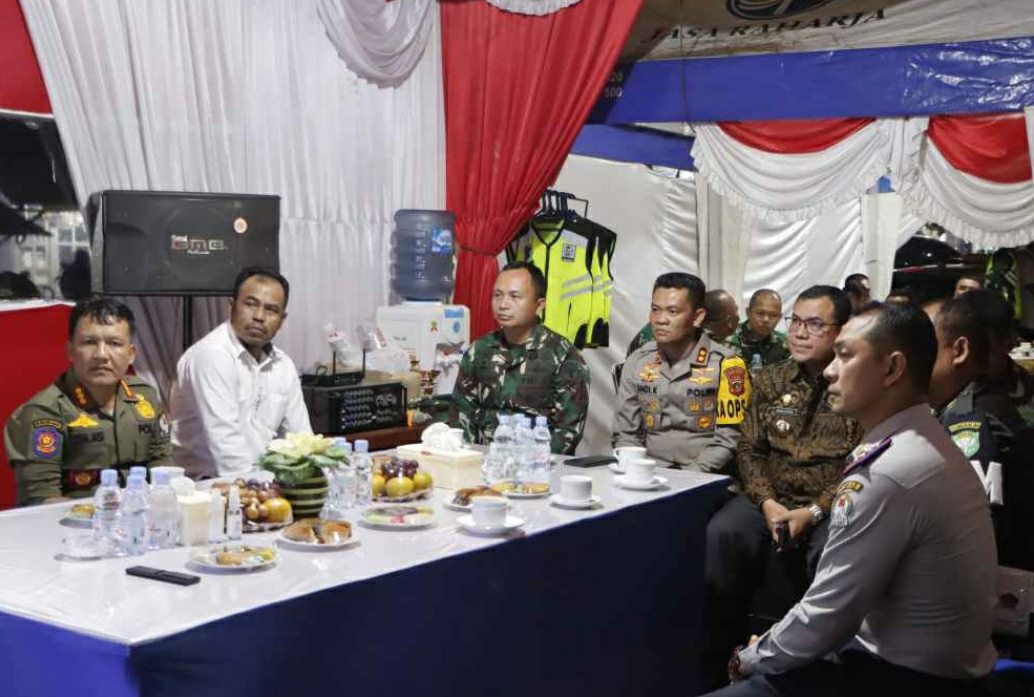 Kapolres Bersama Forkopimda Ikuti Zoom Meeting Pemantauan Pam Tahun Baru 2024