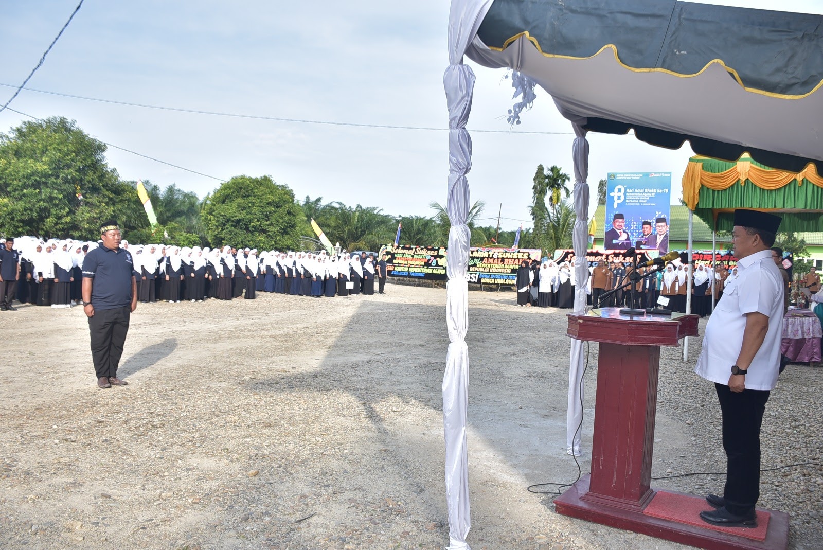 Hari Amal Baikti Ke 78 PJ. BUPATI Aceh  Tamiang ASRA PIMPIN APEL 