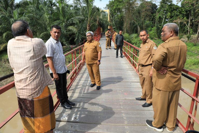 Pemkab Aceh Utara Selesaikan Perbaikan Jembatan Trieng Pantang Kecamatan Tanah Luas