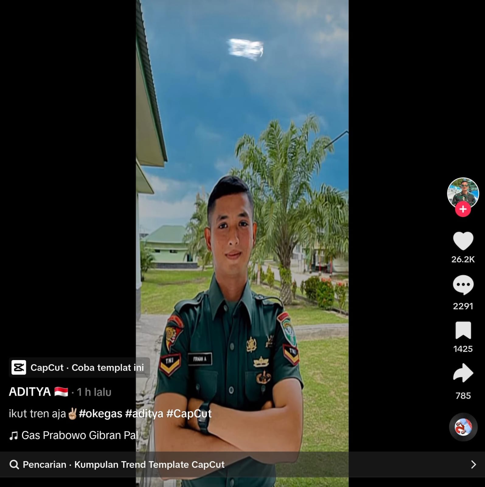 Akun Tiktok @Teukuaditya5, Merupakan Akun Palsu, Bukan Akun Milik Serda Teuku Aditya Maulida Putra