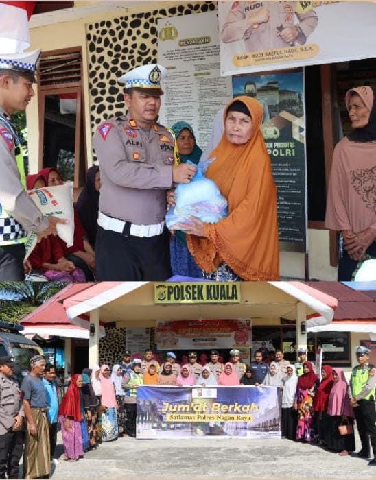 Kapolres Nagan Raya Tampung Langsung Keluhan Dan Saran Dari Masyarakat pada Jumat Curhat