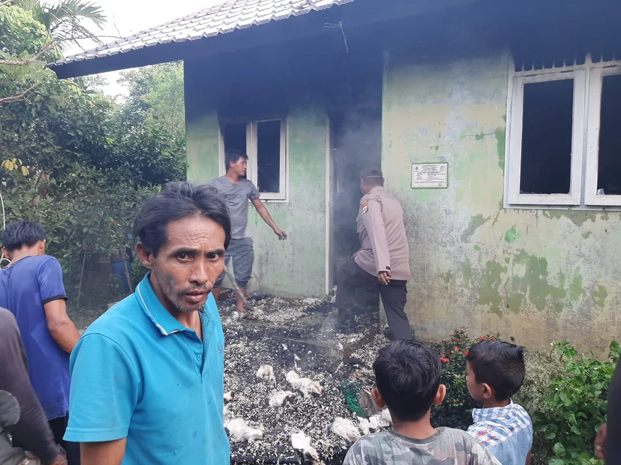 Rumah Maryam Hangus Terbakar, Kapolsek Simpang Keuramat Turun Tangan