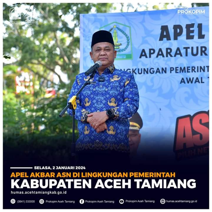 Pj bupati DRS Asra Pimpin Apel Perdana Akbar ASN 