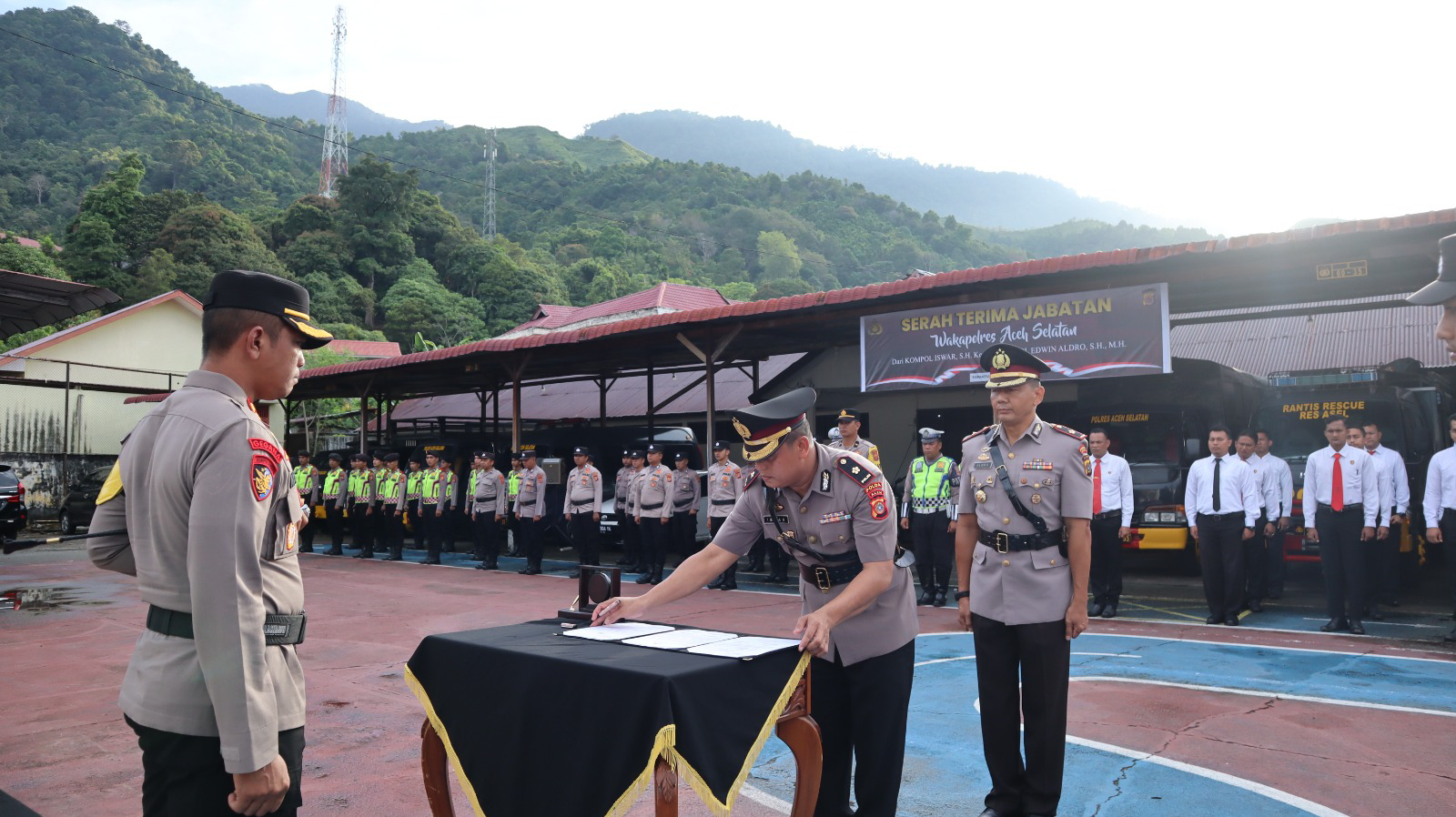 Paska Pemilu Polres Aceh Selatan Sertijab Wakapolres