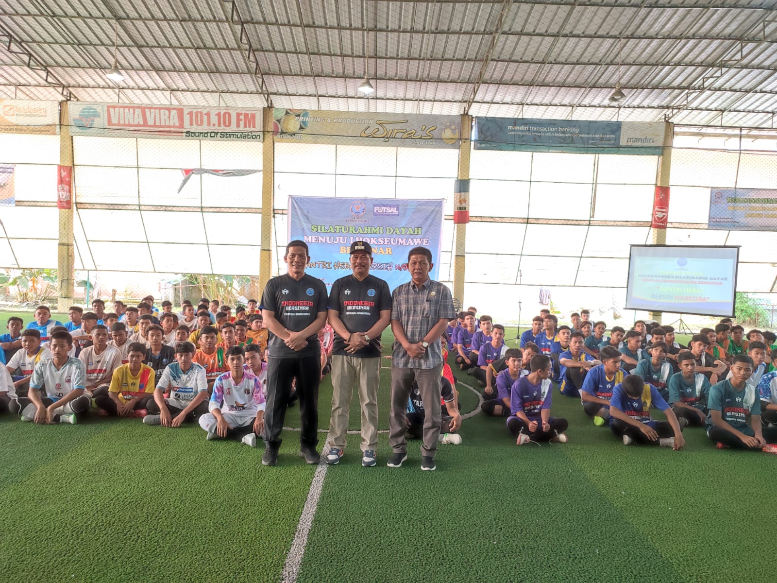 BNN Lhokseumawe Kerja Sama AFL Gelar Tournament Futsal Dengan Tema Silaturami Dayah Menuju Lhokseumawe Bersinar