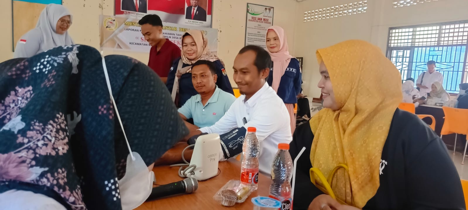 Ketua KIP Aceh Tamiang Apresiasi Penyeleggara Pemilu di Kecamatan Bendahara Lakukan Cek Kesehatan Massal