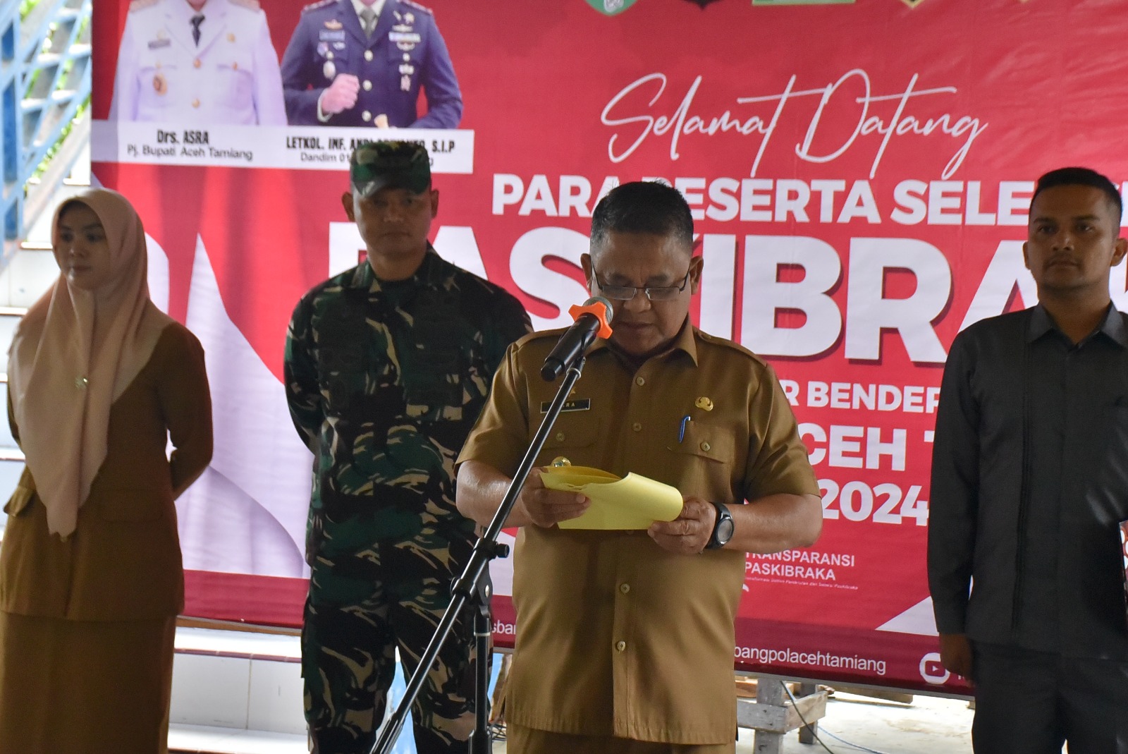 PJ,Bupati Asra Buka seleksi Calon Paskibra