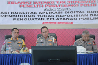 Tim Puslitbang Polri Lakukan Penelitian di Polda Aceh, Pastikan Aplikasi Digital Korlantas Sesuai Standar MPTIK