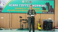 Dandim 0117/Aceh Tamiang Coffee Morning Bersama Insan Pers menjalin kerjasama mitraan