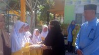 SDN 1 Percontohan Karang Baru Gelar Peringatan Isra mi’raj.