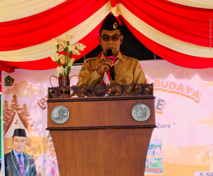 Buka Perkemahan Tunas Budaya di MTsN 11 Pidie, Sekda : Upaya Kita Dalam Melestarikan Budaya Endatu