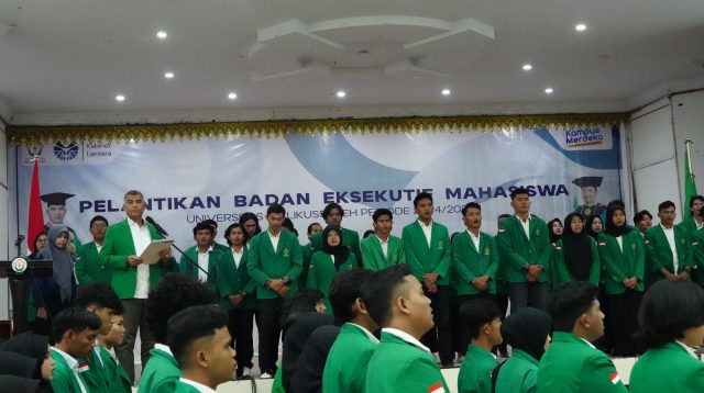 BEM Universitas Malikussaleh Periode 2024-2025 Resmi Dilantik