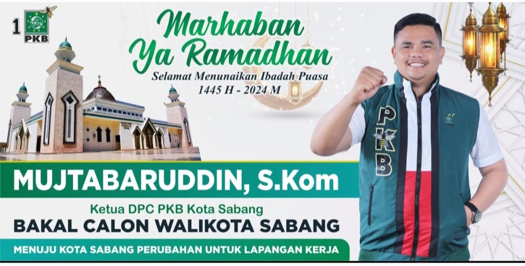 Mujtabaruddin,S.Kom: Ketua DPC PKB Kota Sabang