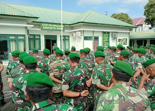 Pemberangkatan Cuti Lebaran 1445 H, Dandim 0105/Abar Pimpin Apel