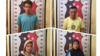 Berhasil Meringkus 4 Pelaku Kasus Perjudian Diantaranya 2 Wanita, Tim Gabungan Polres Langsa