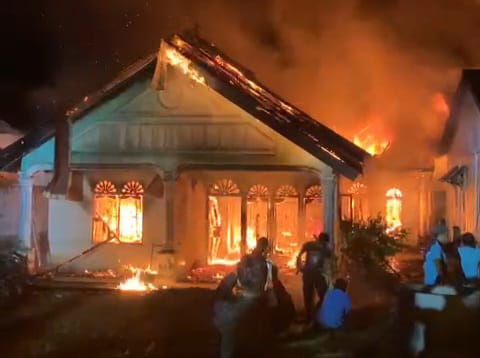 Hangus Terbakar, Tiga Rumah Warga Ujong Drien Aceh Barat