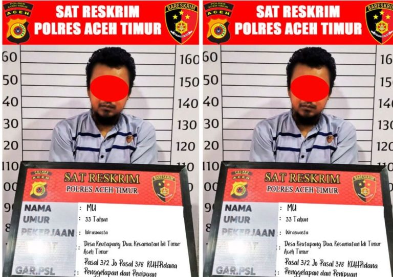 Warga Aceh Timur Diamankan Polisi, Tipu Korban Hingga Ratusan Juta