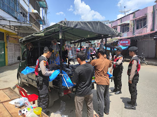 Unit URC Sat Samapta Polres Aceh Tamiang Laksanakan Patroli Rutin, Antisipasi Guantibmas Hari Raya Idul Fitri 1445 H