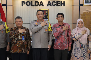 Audiensi Kepala BNNP Aceh, Kapolda Aceh Terima