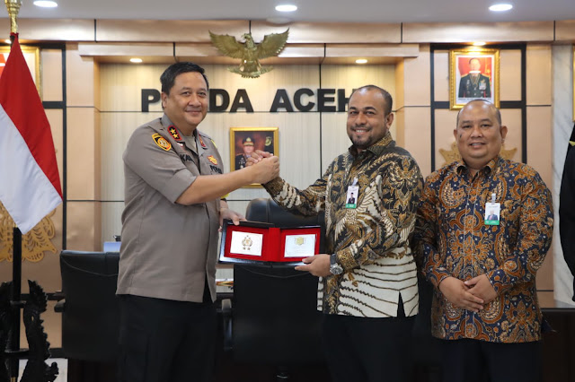 Kapolda Aceh Menerima Direksi PT Bank Aceh Syariah (BAS)