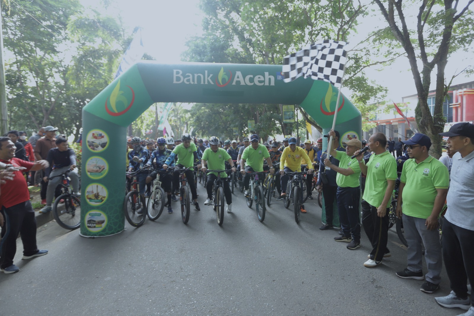 Meriahkan HUT Aceh Tamiang Masyarakat Antusias Ikuti Fun Bike dan Fun walk