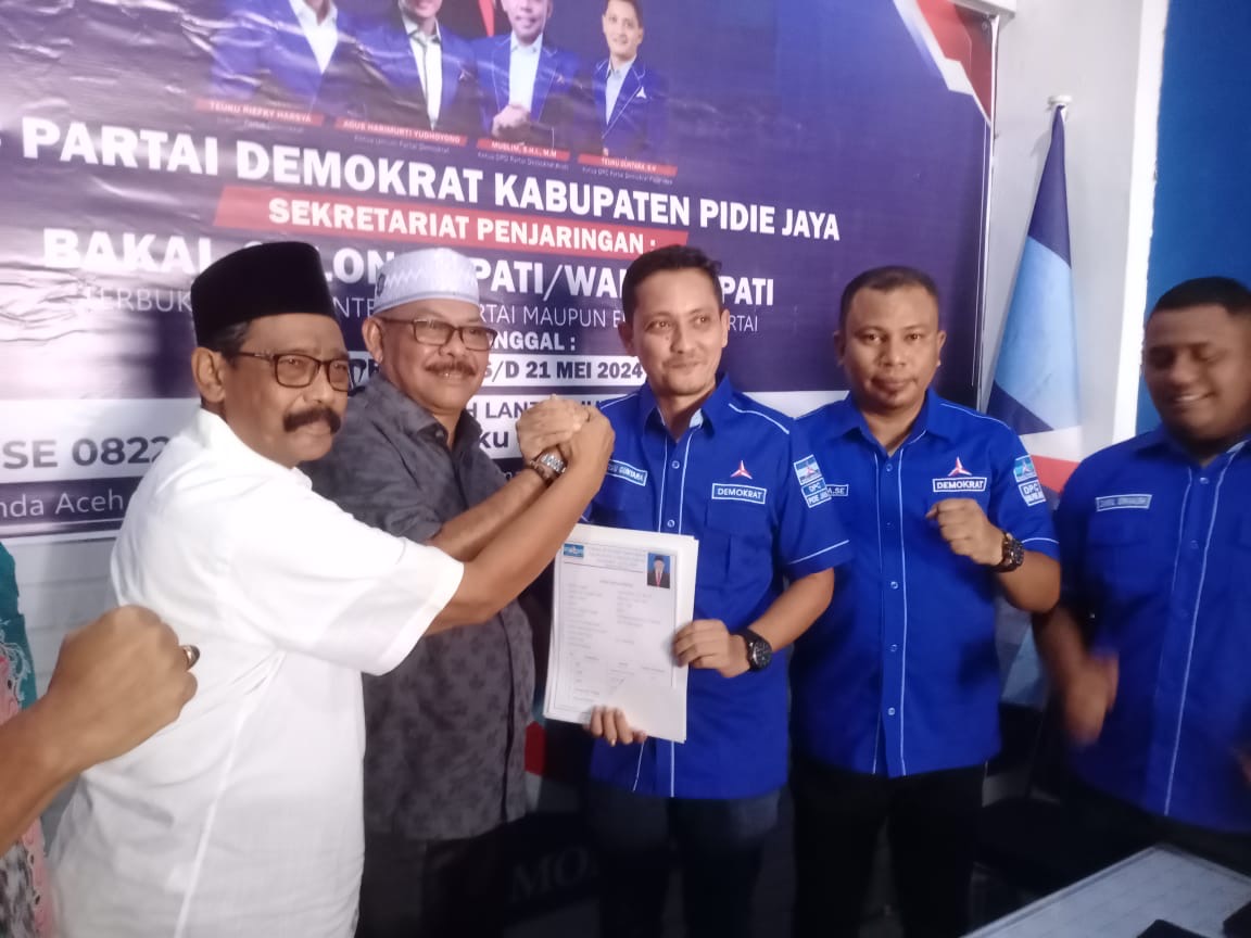 IDAMAN Resmi Daftar ke Demokrat Pidie Jaya, Maju Pilkada 2024