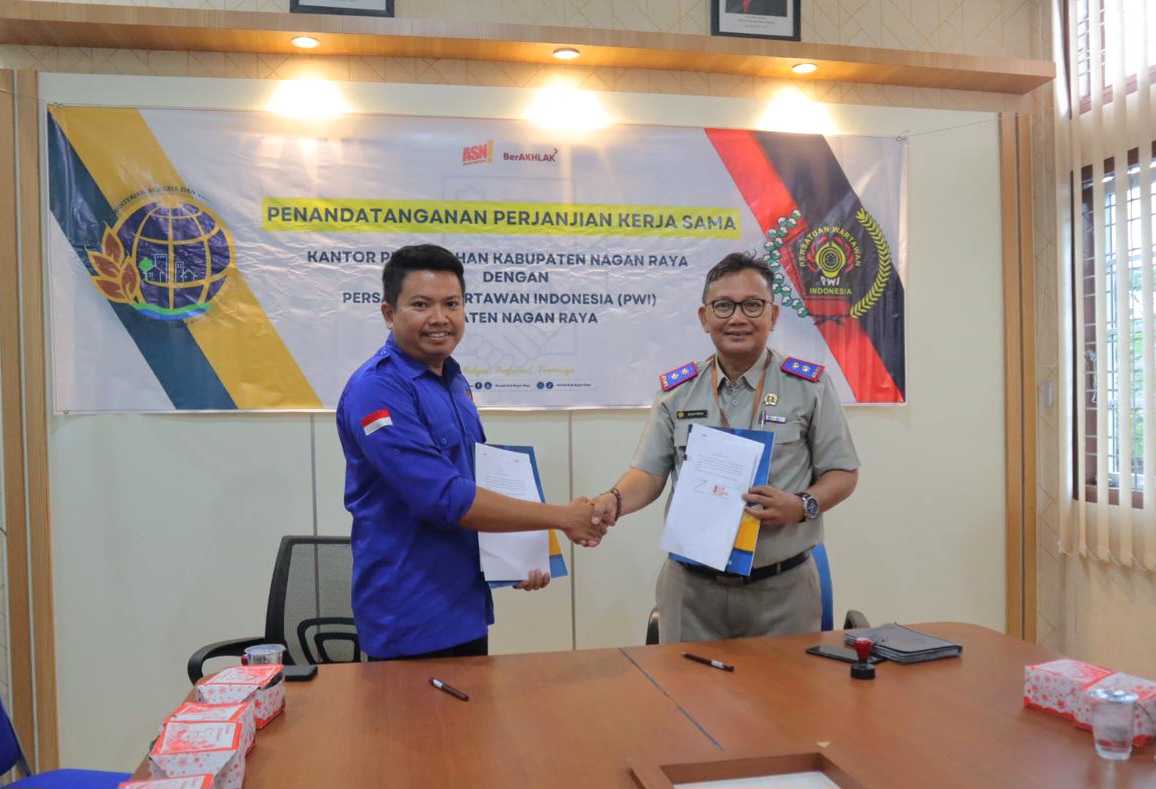 Dengan PWI Terkait Pemberitaan dan Pembangunan, BPN Nagan Raya Jalin Kerja Sama