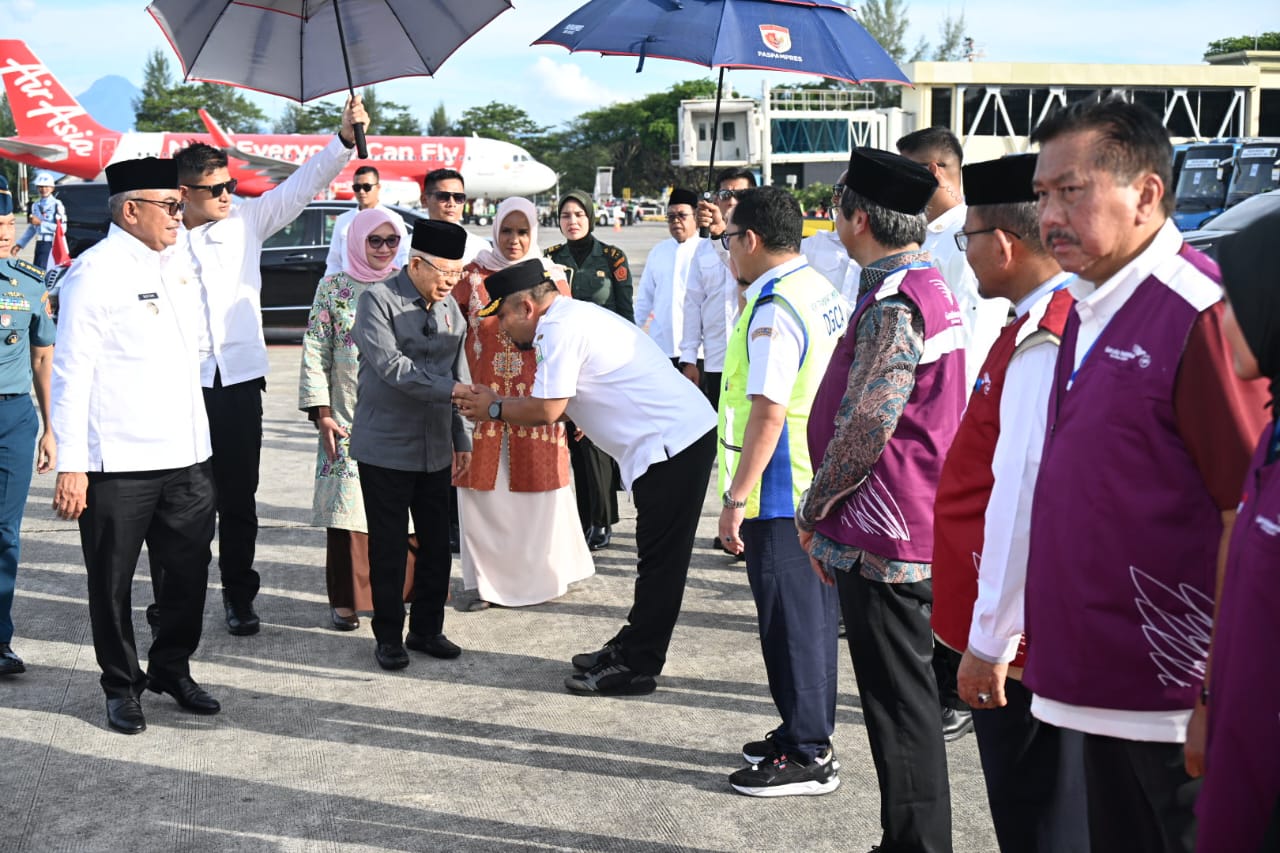 Jemaah Haji Aceh Besar, Wapres Ma’ruf Amin Lepas Keberangkatan