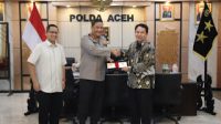 Dengan Kapolda Aceh, Kakanwil BPN Provinsi Aceh Audiensi