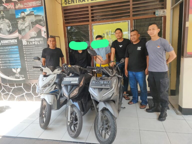 Tersangka TP Pencurian Sepeda Motor, Polres Lhokseumawe Berhasil Tangkap