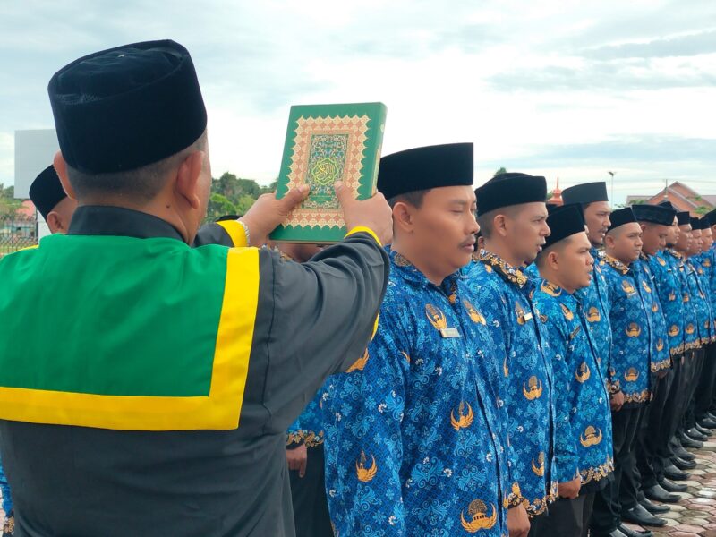 Berikut Penjelasan PJ Bupati Aceh Utara, Terkait Pengambilan Sumpah 305 Pegawai PPPK Aceh Utara Sekaligus Penyerahan SK