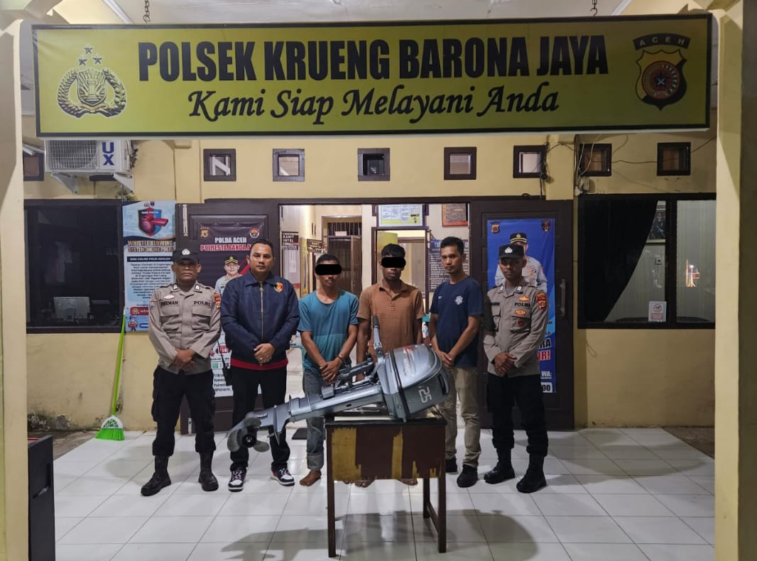 Karena Curi Mesin Speed Boat, Dua warga Banda Aceh Ditangkap Polisi