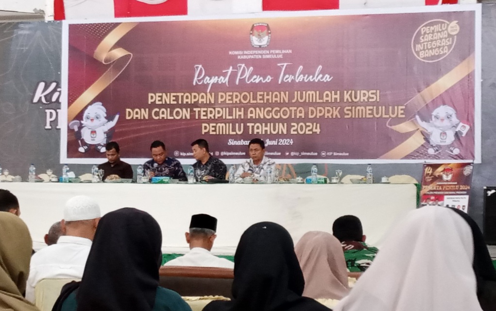 Periode 2024-2029, KIP Tetapkan 20 Anggota DPRK Simeulue Terpilih